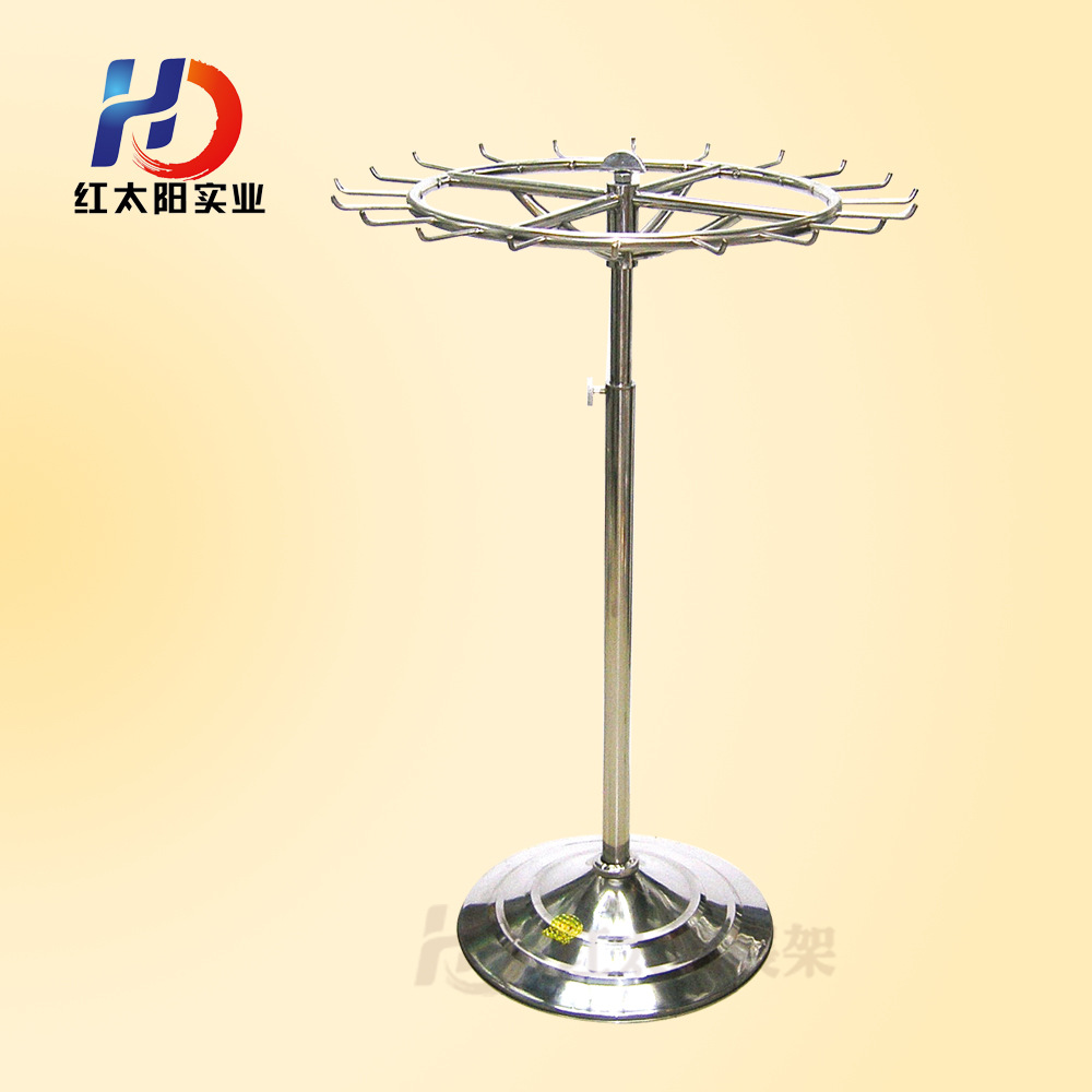 Display stand Iron floor type display stand Electroplated stainless steel belt stand -1006/34586