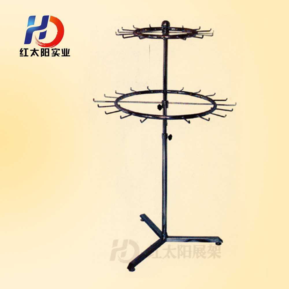 Yiwu Selection custom floor belt jewelry display stand electroplated stainless steel belt stand rotating product display stand -1006/34586 thumbnail