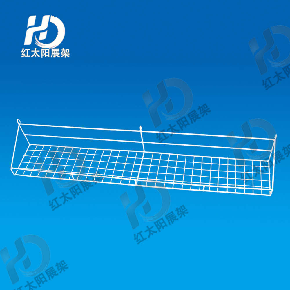 Yiwu buenos productos venta directa de fábrica rack cuadrado colgable cesta de plástico sumergible cesta larga de comida de supermercado cesta enorme soporte de exhibición de productos -1006/34586