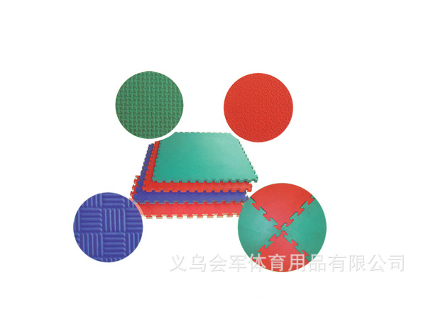 Yiwu Good Cargo army professional fitness taekwondo mat mat 2.5, 3.0 wood grain red and blue EVA competition training special -1004/28622