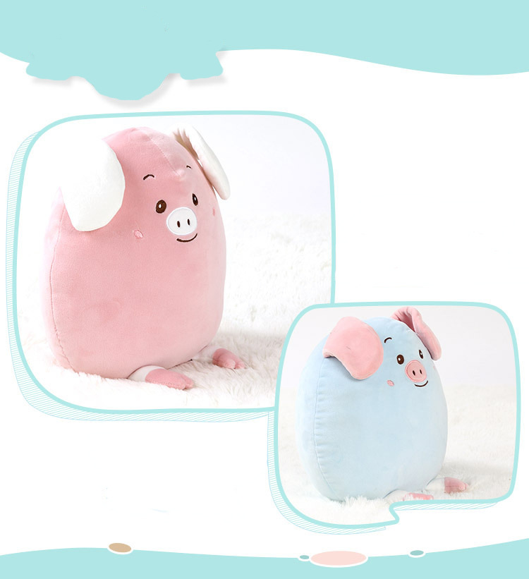 Yiwu Good Goods Doll Cartoon Doll Plush Toy Pig Throw Pillow Doll Girl Children's Gift Customization Factory Direct Sales -1006/35011 Item Picture