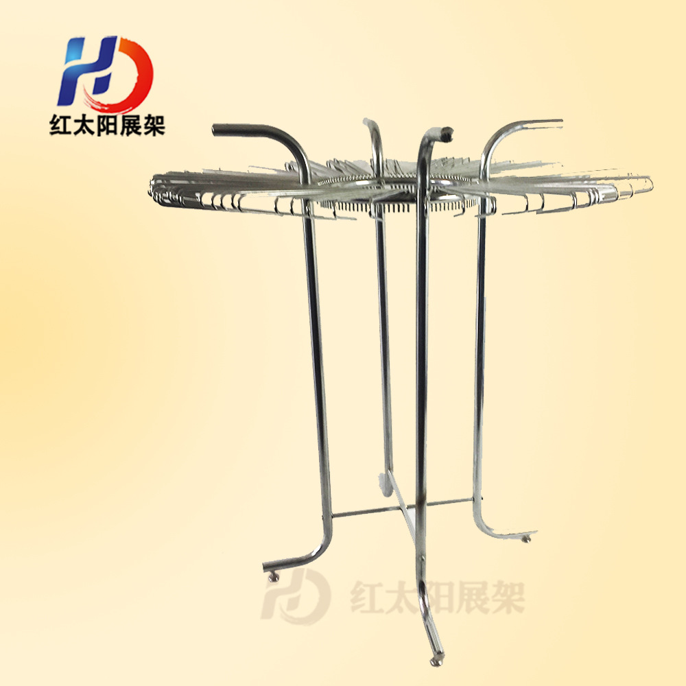 Yiwu Selection stainless steel table display stand Electroplated belt stand Silk towel stand product promotion display stand -1006/34586