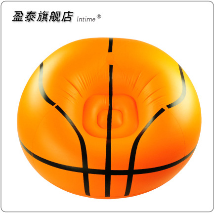 义乌好货 上海盈泰厂家现货 供应充气家具 篮球沙发懒人躺椅 110*80cm -1001/1316