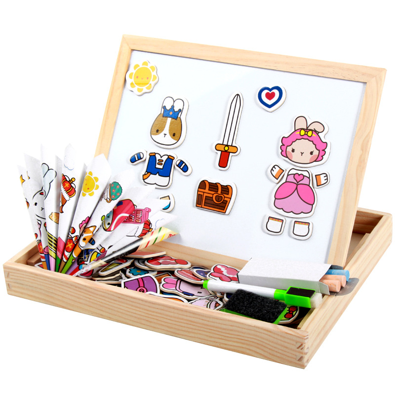 Yiwu buena carga bebé chicos niñas bebé niños madera rompecabezas juguetes juego de puzzle magnético madera early learning inteligencia 1-3-4 años -1001/2670 undefined