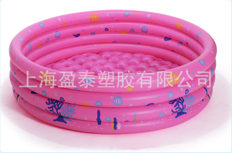 义乌好货 盈泰  厂家 现货 130cm 三环海洋印花球池 戏水池 泡泡加厚按摩底-1001/1316
