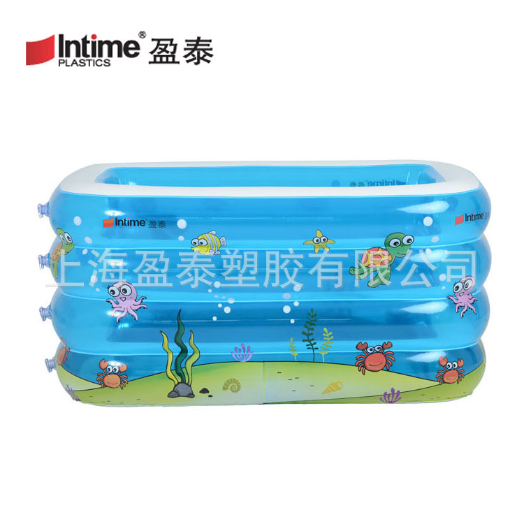 Yiwu Good Goods Yingtai Factory Infant and Toddler Four-Ring Rectangular Printed Super Large Inflatable swimming Pool, Water play Pool, Bath Tub -1001/1316