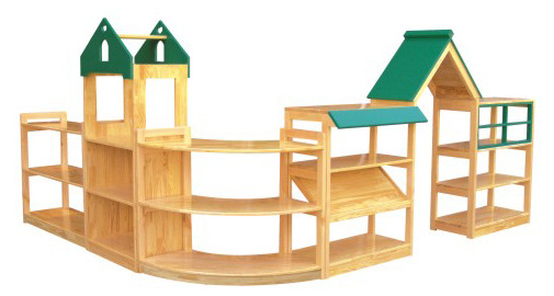 Yiwu Selection children's toys combination cabinet Kindergarten Toy cabinet wooden combination cabinet animal model combination cabinet -1001/2084