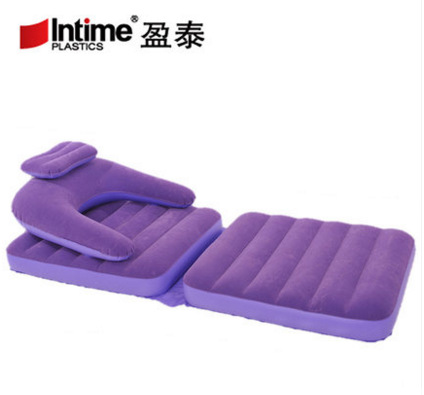 义乌好货 盈泰单人沙发椅现代简约卧室阳台折叠两用充气沙发床会销礼品-1001/1316