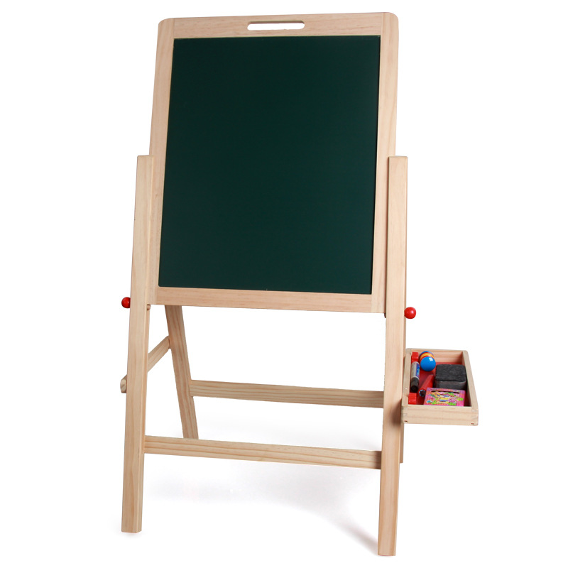 Yiwu Quality Wooden Ball Factory Direct Sales Craft Children's Drawing Stand type lifting magnetic Double-sided Large Blackboard -1001/2670 Application Scenario