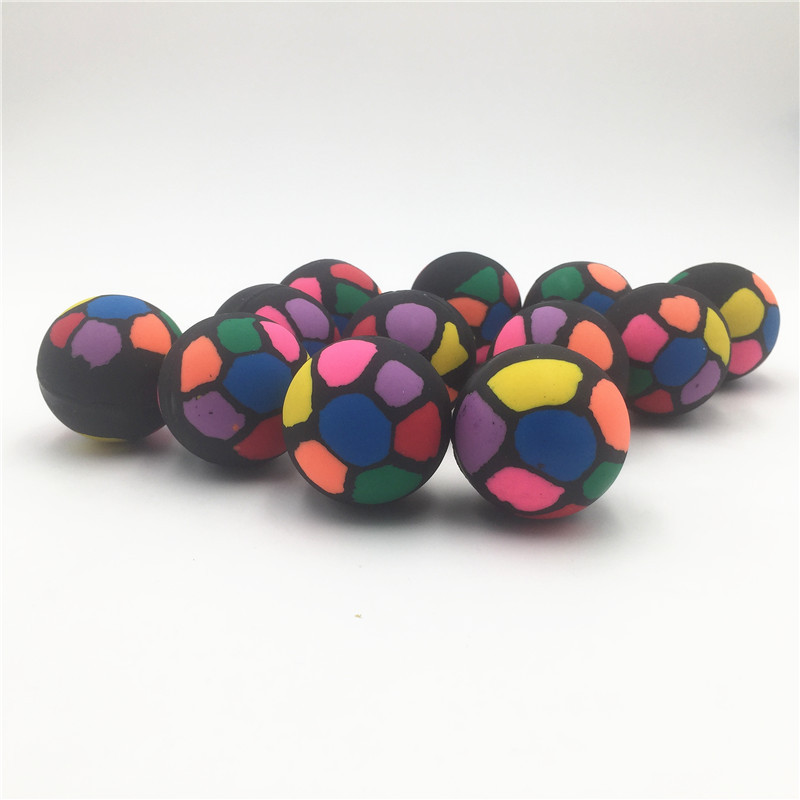 义乌好货 厂家直销弹力球 七彩弹力球 儿童玩具球 环保材料跳跳球-1001/2092