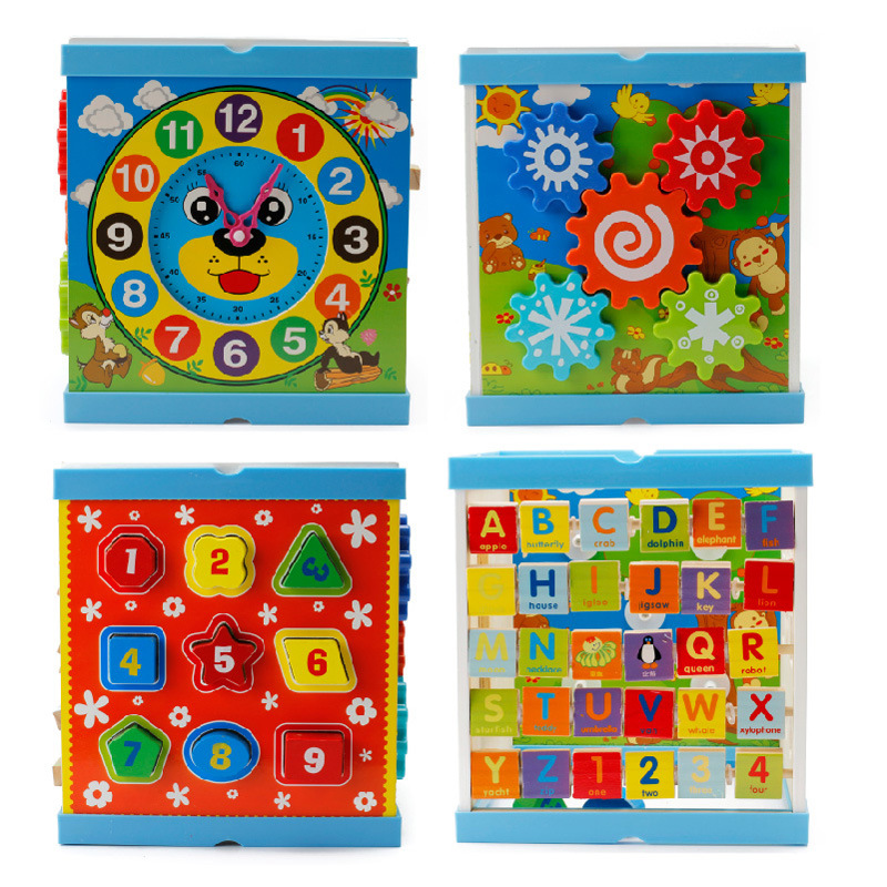 义乌好货 木丸子儿童多功能智慧绕珠串珠百宝箱木制积木益智玩具批发-1001/2670详情图6