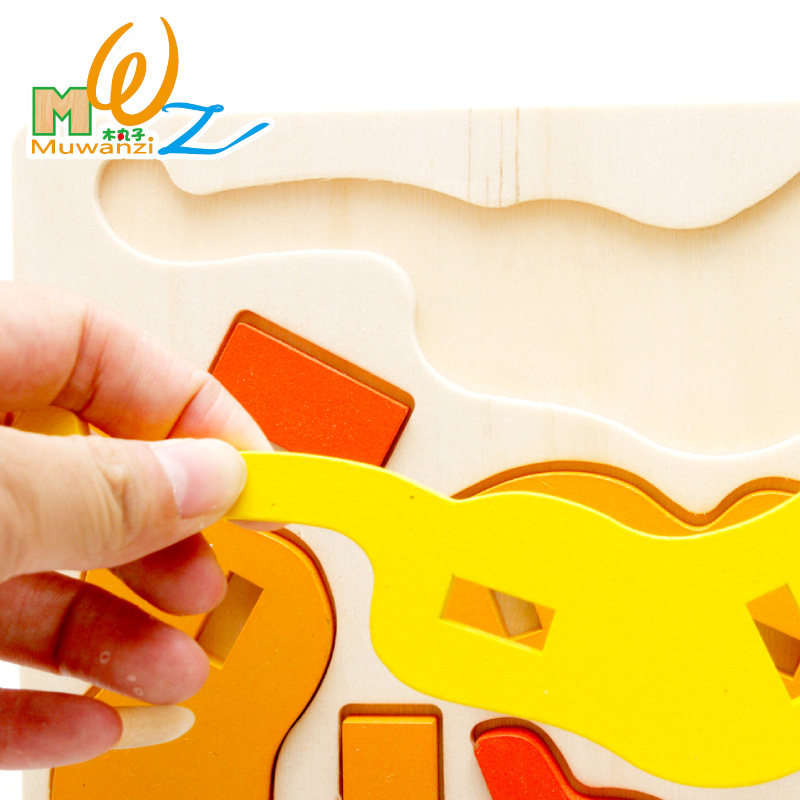 Venta directa de fábrica bolas de madera para niños madera 3D animal puzzle tridimensional modelo de tablero juguetes de madera para la enseñanza temprana Application Scenario
