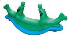 Yiwu Good goods Hualong two-color double sea lion seesaw children's play toy kindergarten special seesaw rocking horse -1001/2084