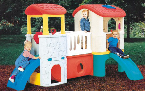 Yiwu Selection Hualong Little Wunderkind Club play house toy plastic toy slide plastic toy amusement facilities Small slide -1001/2084
