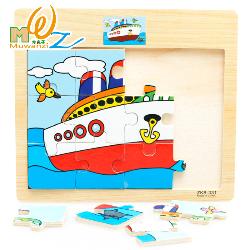 Yiwu buena carga croquetas de madera dibujos animados rompecabezas juguetes de madera para niños bebés y niños tempranos puzzle puzzle juguetes intelectuales -1001/2670 Application Scenario