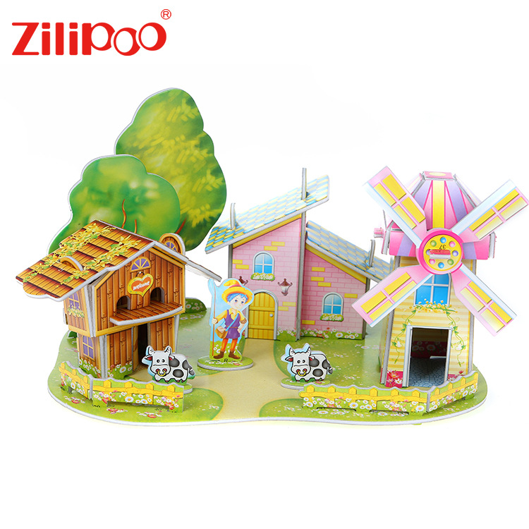 Zilipoo DIY toys 3D 3d paper jigsaw puzzle hot selling toys for children thumbnail