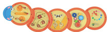 Yiwu Selection Kindergarten early education toys children puzzle wall games toys enlightenment wall games decorative wall hanging puzzle -1001/2084
