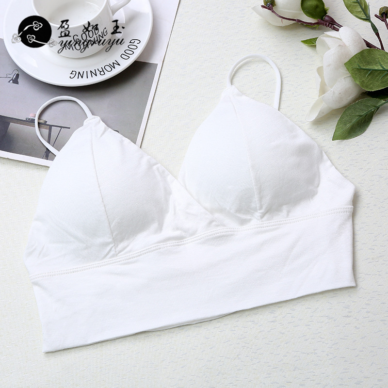 Yiwu Good Goods Summer Korean Fashion Halter Wrap Chest Cotton Yoga Girls Sports Small Vest Sexy Underwear Wholesale -1006/48302 Specification drawing