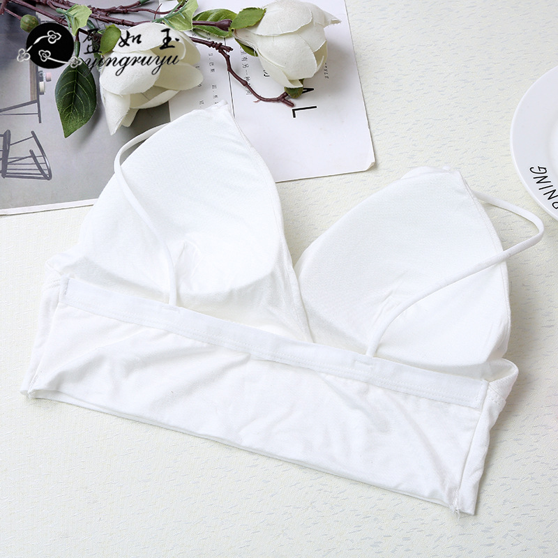 Yiwu Good Goods Summer Korean Fashion Halter Wrap Chest Cotton Yoga Girls Sports Small Vest Sexy Underwear Wholesale -1006/48302 undefined