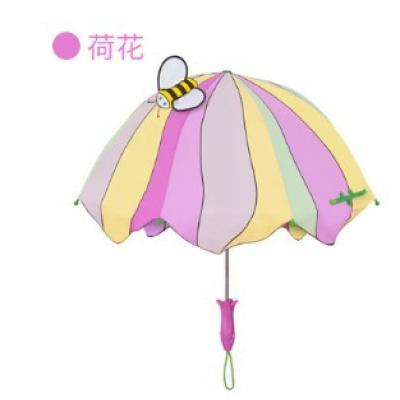 Creative lotus children's umbrella 3D Stereoscopic umbrella surface Cartoon umbrella Creative handle Blue Giant Star Kindergarten Umbrella -1003/10228
