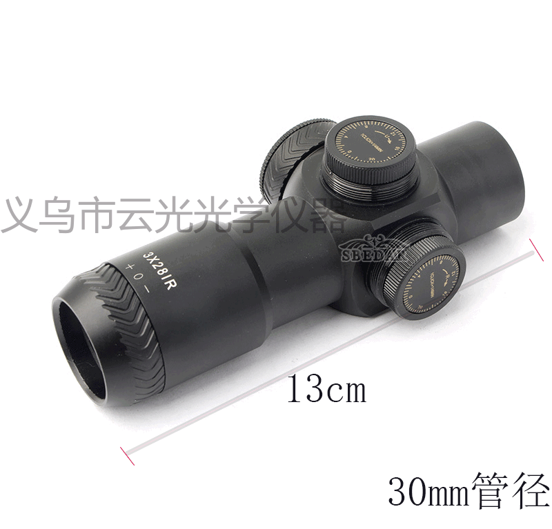 3X28IR高清十字密位分化防水充氮红绿双光迷你短款速瞄瞄准J详情3