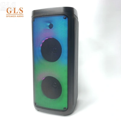 ZQS 8215 Double 8 "portable speakers, portable Bluetooth wireless audio, radio wireless Mic thumbnail