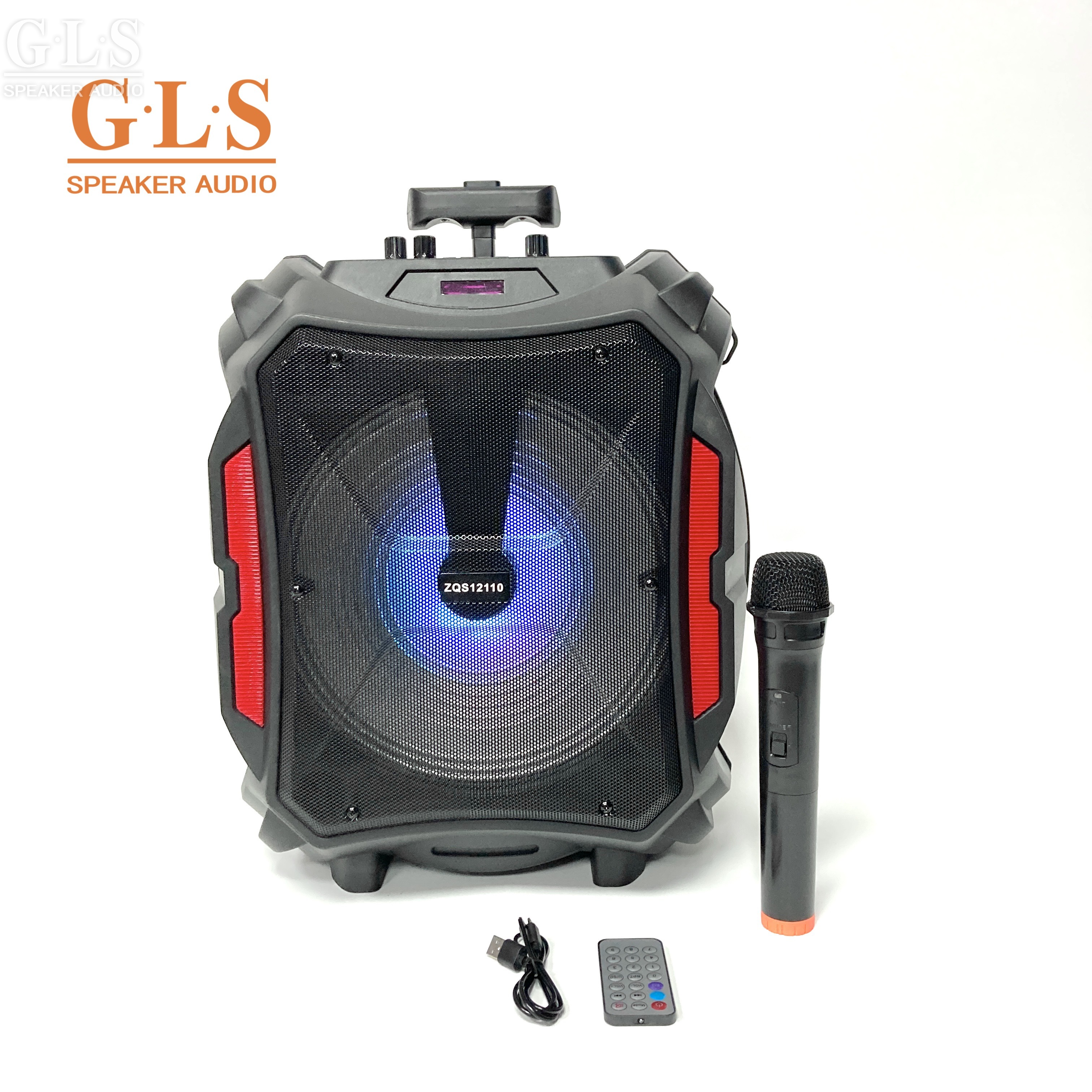 ZQS 12110 single 12 "portable speaker portable Bluetooth wireless sound radio wireless Mic
