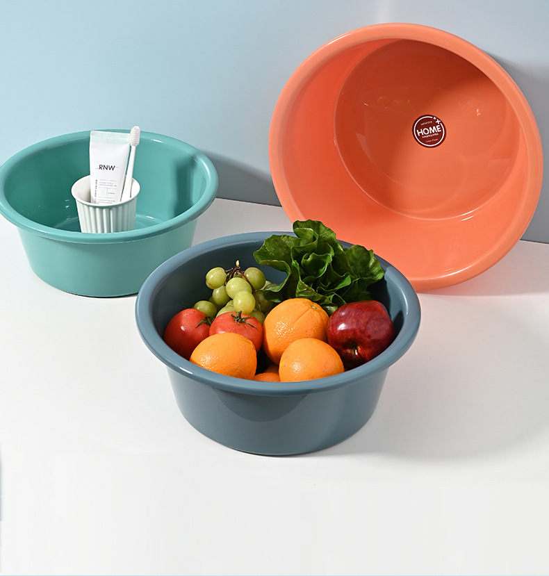 家用大号塑料脸盆 学生宿舍洗头洗脸家用盆子儿童洗脚洗衣服盆塑料盆详情6