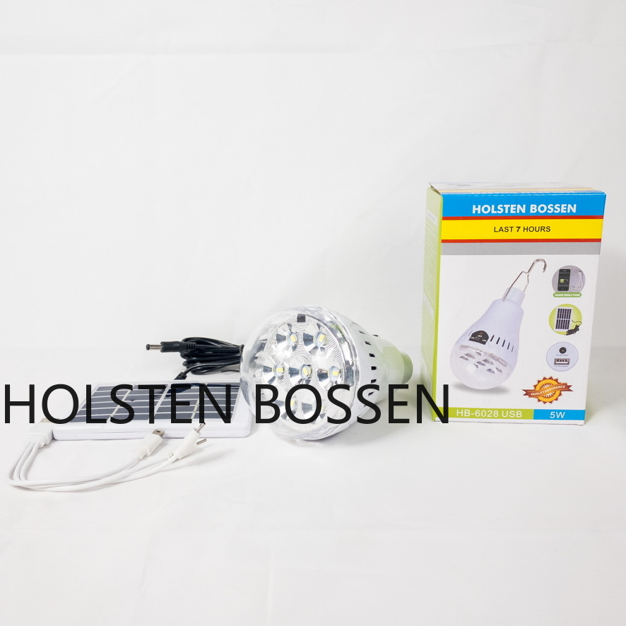 HB-6028 太阳能球泡灯家用应急LED灯USB输出充电灯户外野营灯详情5
