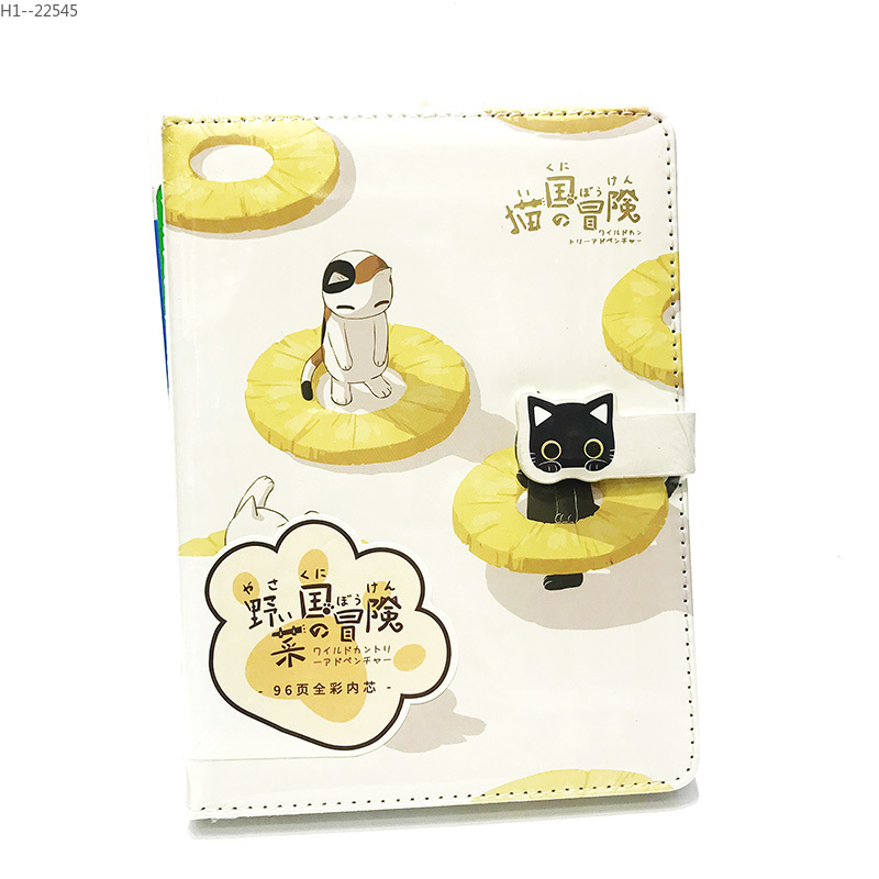 96 pages MCA502-0976C Cat Adventure Kingdom Magnetic buckle PU soft notebook Specification drawing