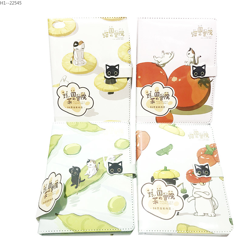 96 pages MCA502-0976C Cat Adventure Kingdom Magnetic buckle PU soft notebook full figure