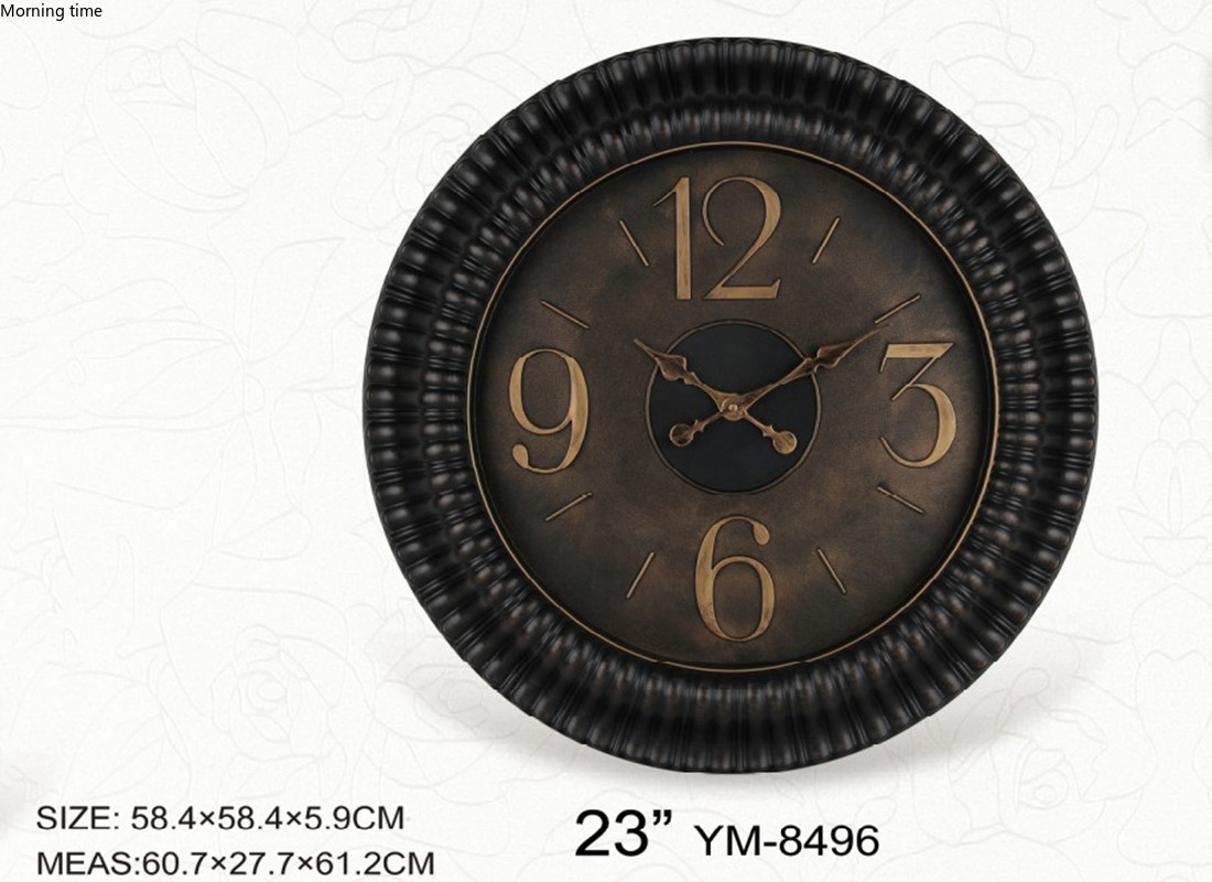 Model 8496A plastic retro wall clock in Europe and America详情1