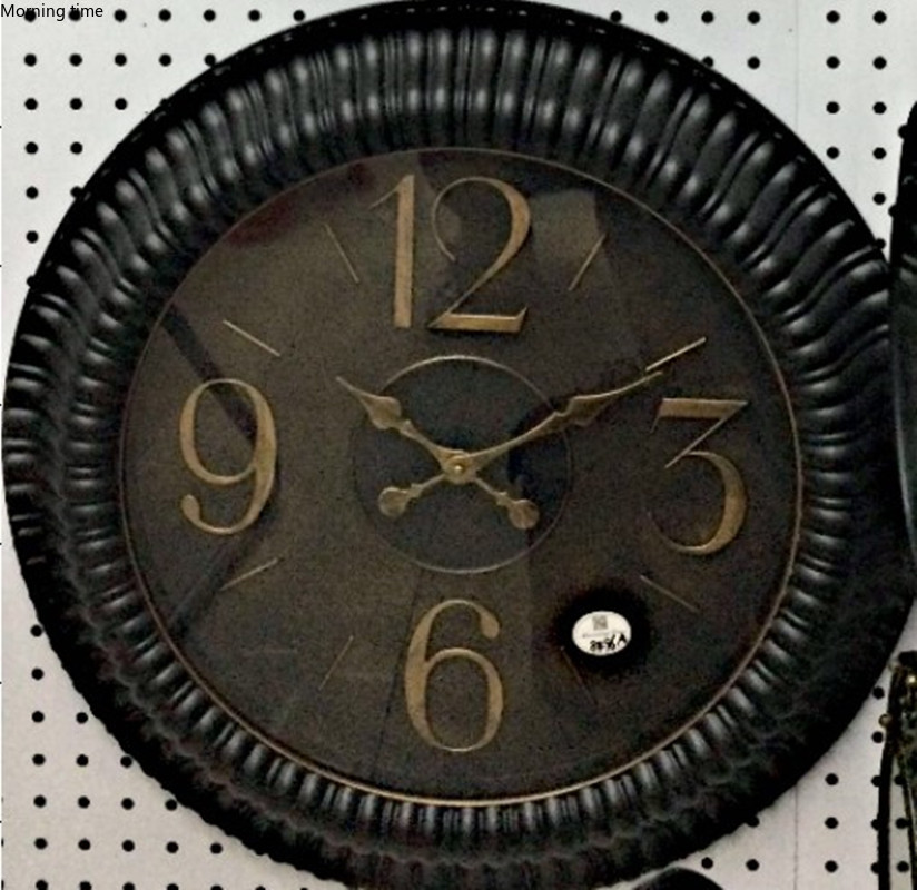 Model 8496A plastic retro wall clock in Europe and America详情3