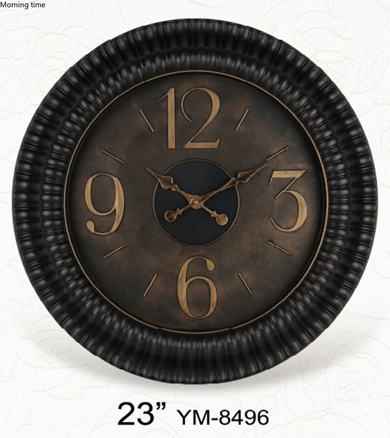 Model 8496A plastic retro wall clock in Europe and America详情2