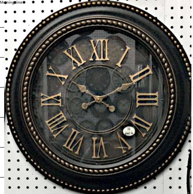 Model 8495A plastic retro wall clock in Europe and America详情1