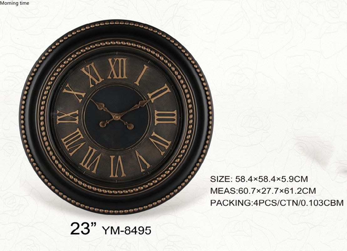 Model 8495A plastic retro wall clock in Europe and America详情3