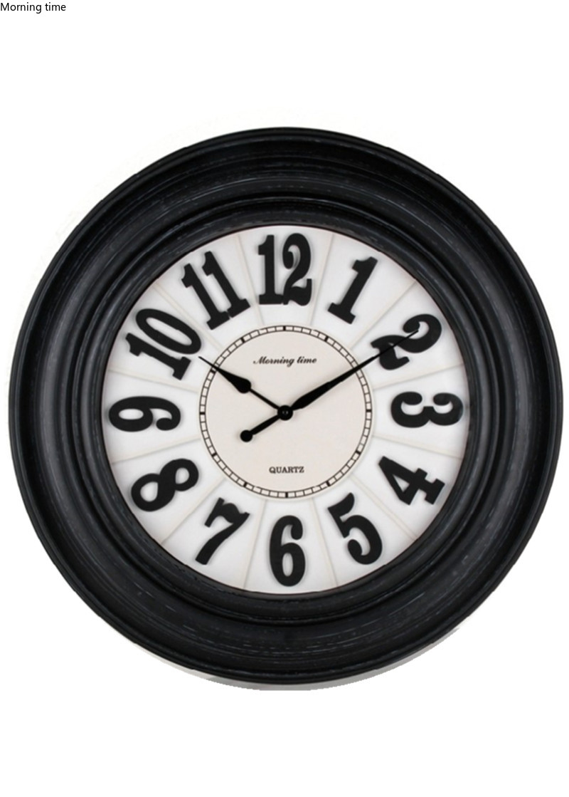 Model 8528B plastic retro wall clock in Europe and America详情4
