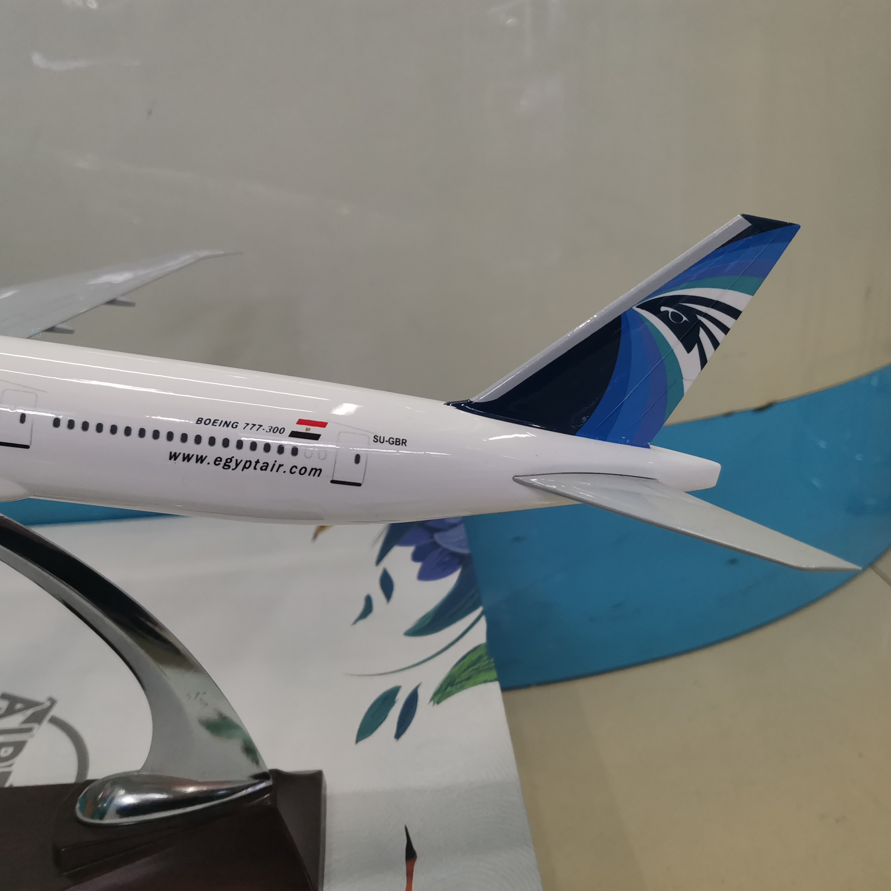 飞机模型（埃及航空B777-300ER飞机）仿真飞机模型 ABS合成强化树脂飞机模型详情图5