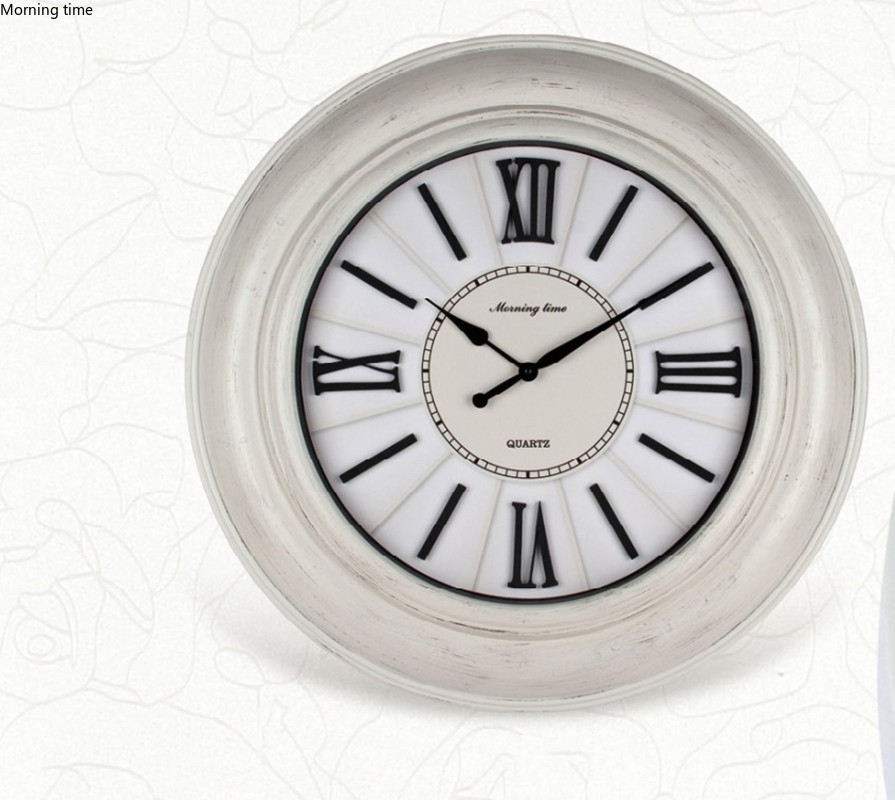 Model 8529A plastic retro wall clock in Europe and America详情2