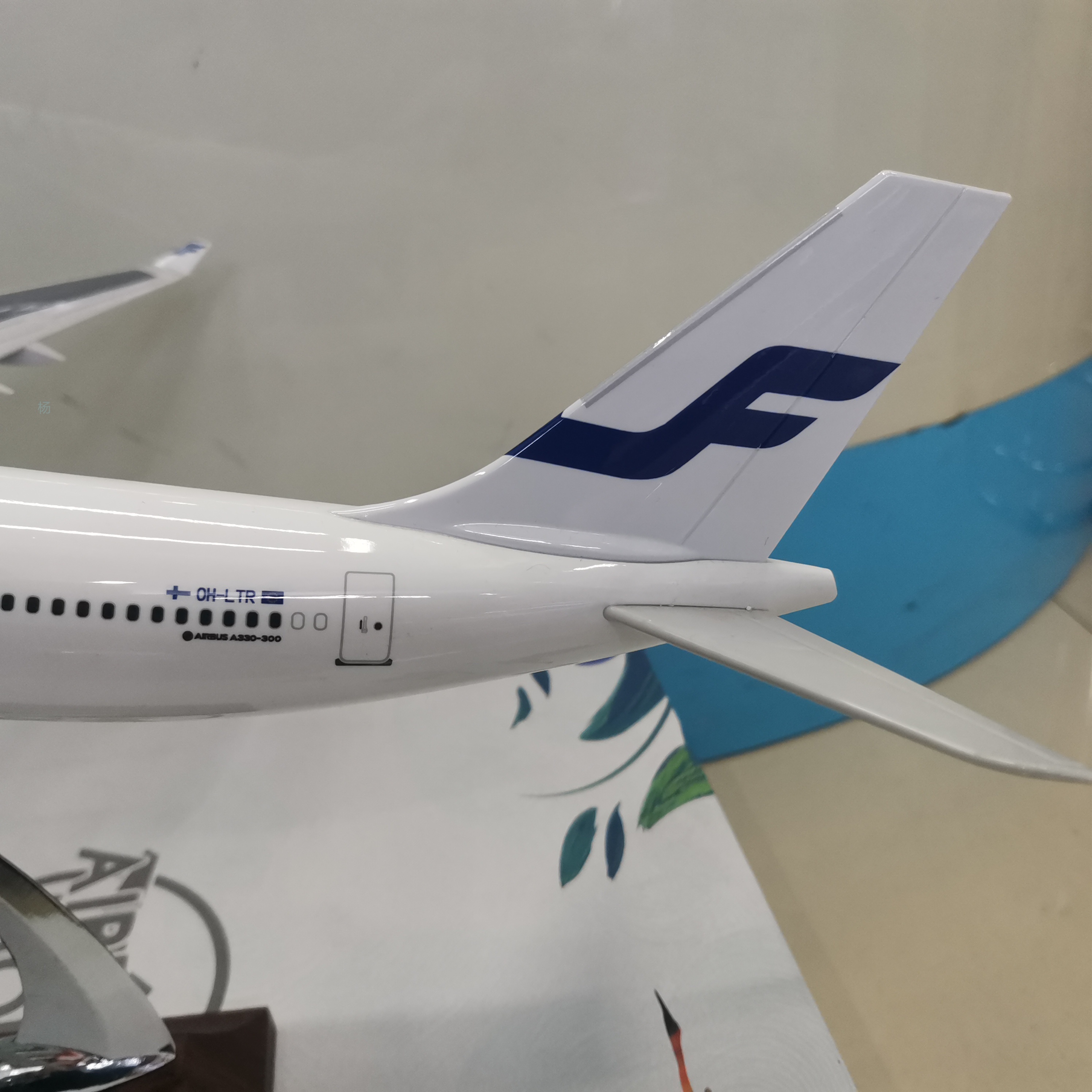 飞机模型（47cm芬兰航空A330飞机模型）仿真飞机模型 ABS合成强化树脂飞机模型详情图5