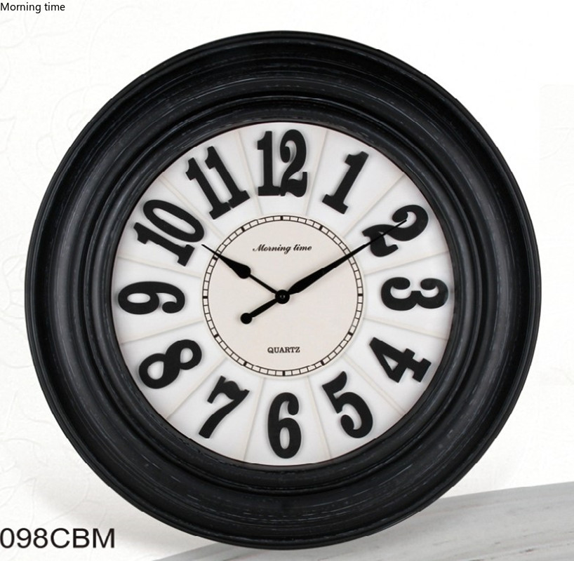Model 8528B plastic retro wall clock in Europe and America详情3
