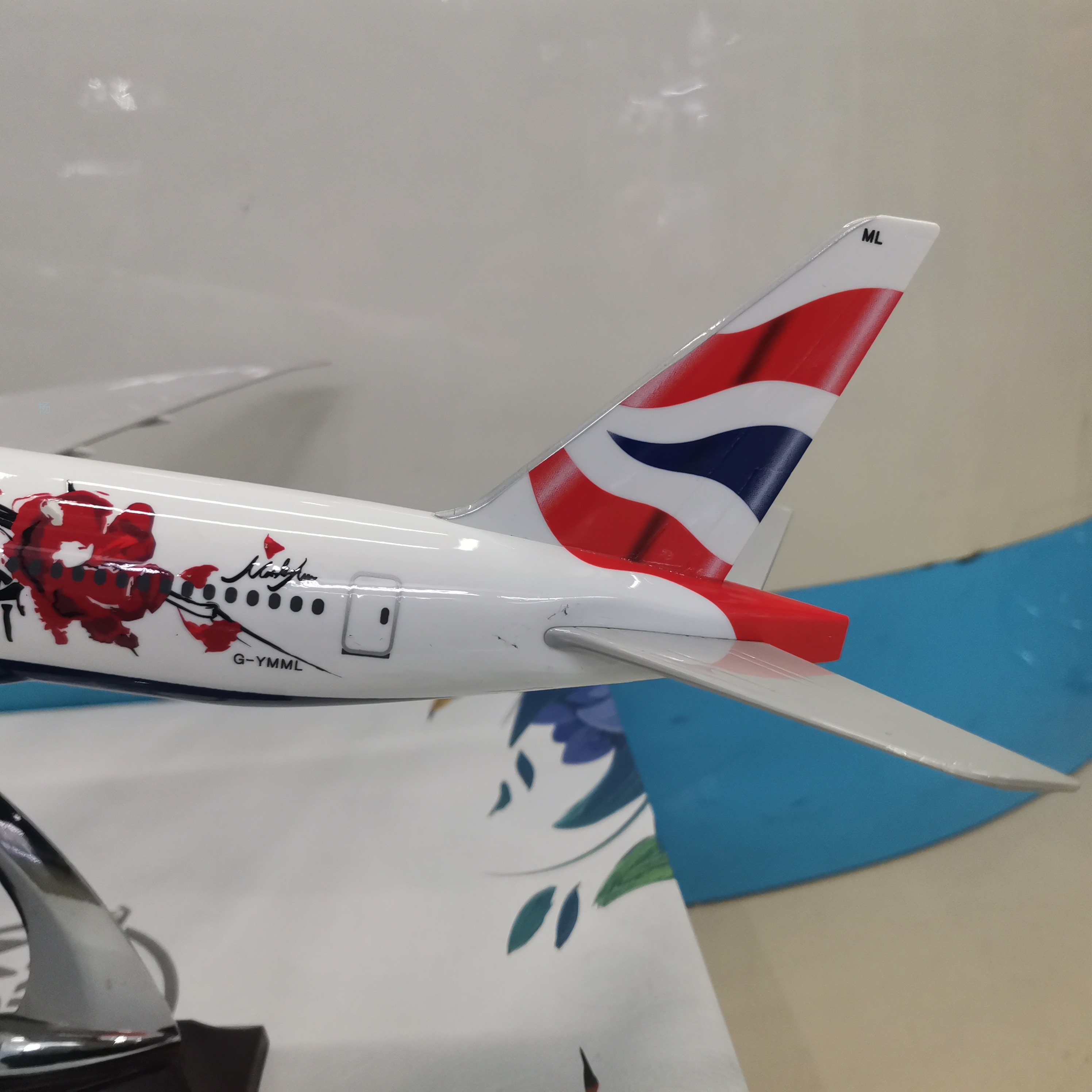 飞机模型（英国航空B777彩绘机）仿真飞机模型 ABS合成强化树脂飞机模型详情图5