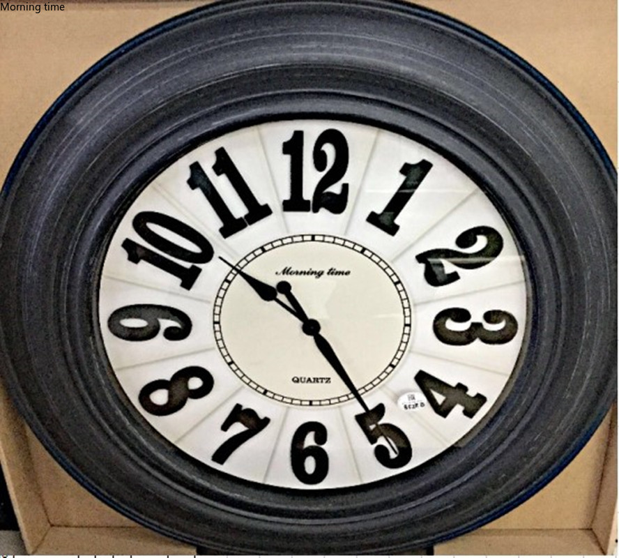 Model 8528B plastic retro wall clock in Europe and America详情1