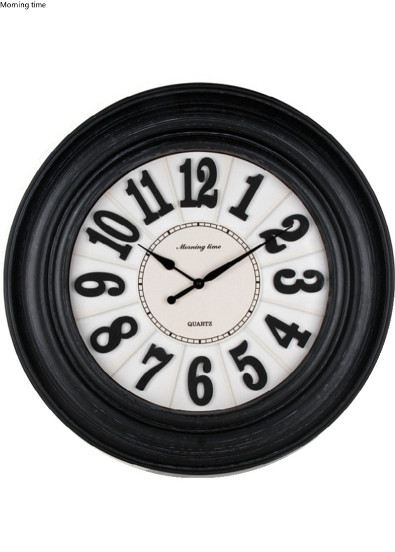 Model 8528B plastic retro wall clock in Europe and America详情5