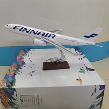 飞机模型（47cm芬兰航空A330飞机模型）仿真飞机模型 ABS合成强化树脂飞机模型