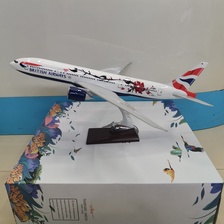 飞机模型（英国航空B777彩绘机）仿真飞机模型 ABS合成强化树脂飞机模型