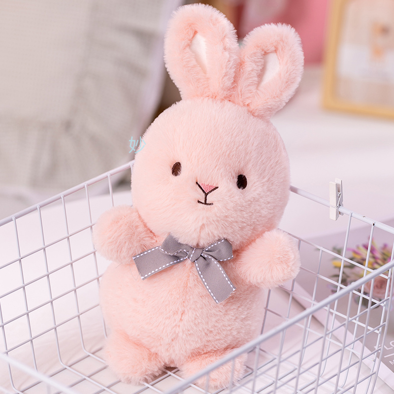 2024 New style bow tie Rabbit plush toy, cute birthday gift for boys and girls' bedrooms, 40cm plush toy Application Scenario