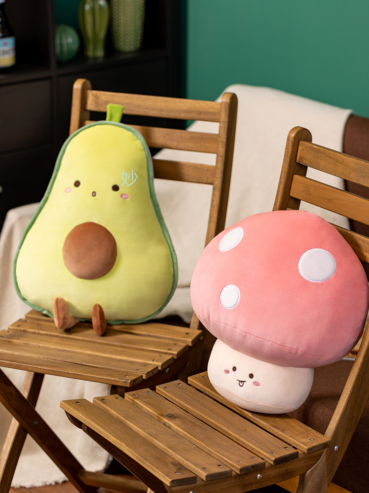 Fruit and vegetable throw pillows, cushions, multi-functional, comfortable, cute and creative carrot nap pillows, birthday gifts for boys and girls, soft beds for bedrooms and offices pic 3