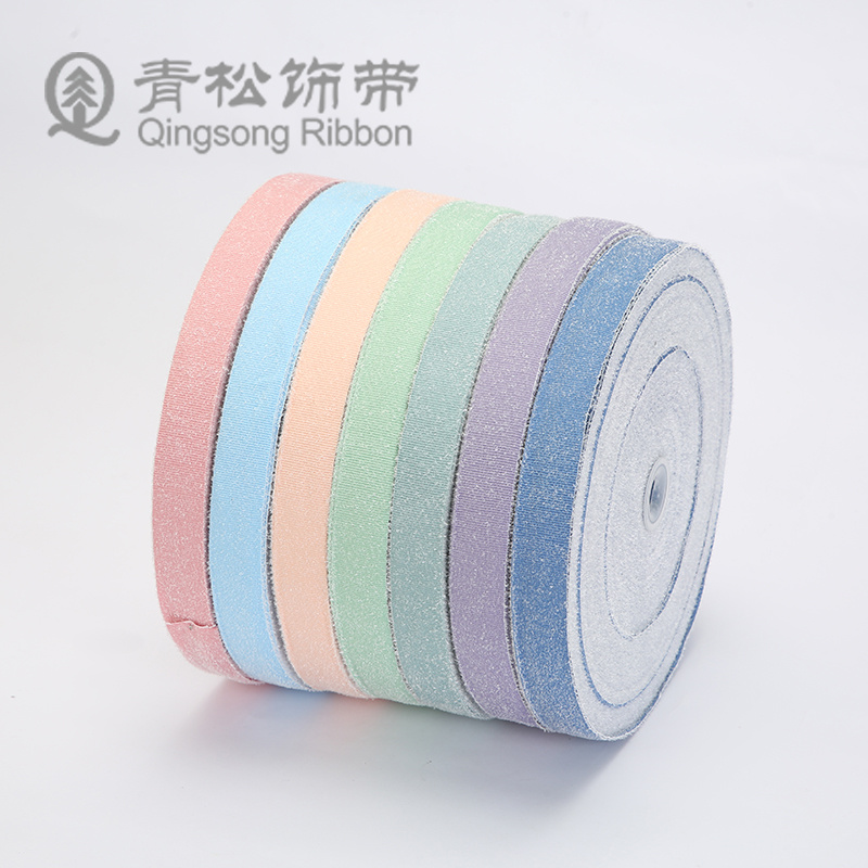 Green pine ribbons, double-sided macaron brushed woven ribbons, bow ribbon cards, DIY through woven ribbons, children's hair accessories, diy pendants, gift packaging, clothing materials, clothing accessories, lace, flower packaging, ribbon cakes, gift boxes, binding straps Item Picture