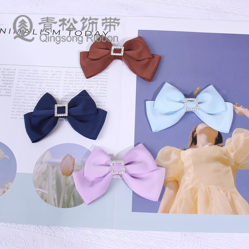 Pine ribbon, Korean-style polyester cap strap, webbing, bow, ribbon card, DIY through webbing, children's hair accessory, diy pendant, gift packaging, clothing materials, clothing accessories, lace, flower packaging, ribbon, cake gift box, tie Item Picture